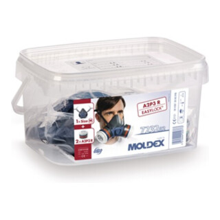 Moldex mondmasker A2 P3 R, maat M, serie 7000, organische gassen en deeltjes, EasyLock®.