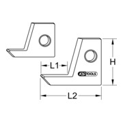 Molette de coupe HM pour 222.5000 + 222.5220, 15,5mm-3