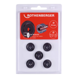 Molette de coupe Rothenberger pour ROSLICE 18mm, 1/2-3/4", 5 pièces