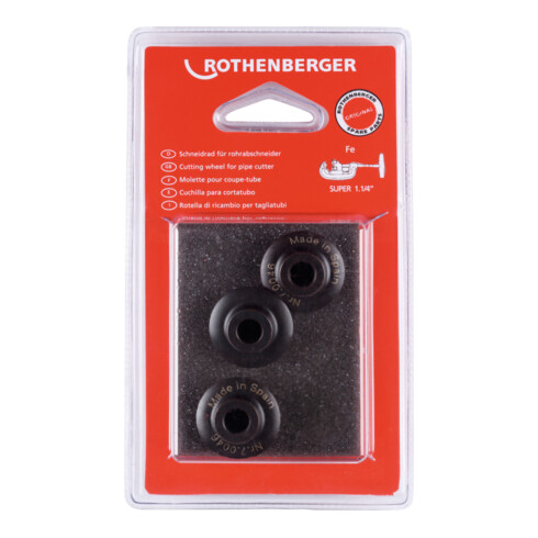 Molette de coupe Rothenberger pour SUPER 1,1/4", 3 pièces