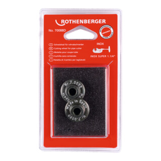 Molette de coupe Rothenberger pour SUPER 1,1/4", acier inoxydable, 2 pièces