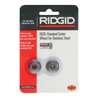 Molette de rechange E-635 molette de coupe-D.22 mm 2 pcs./carte RIDGID