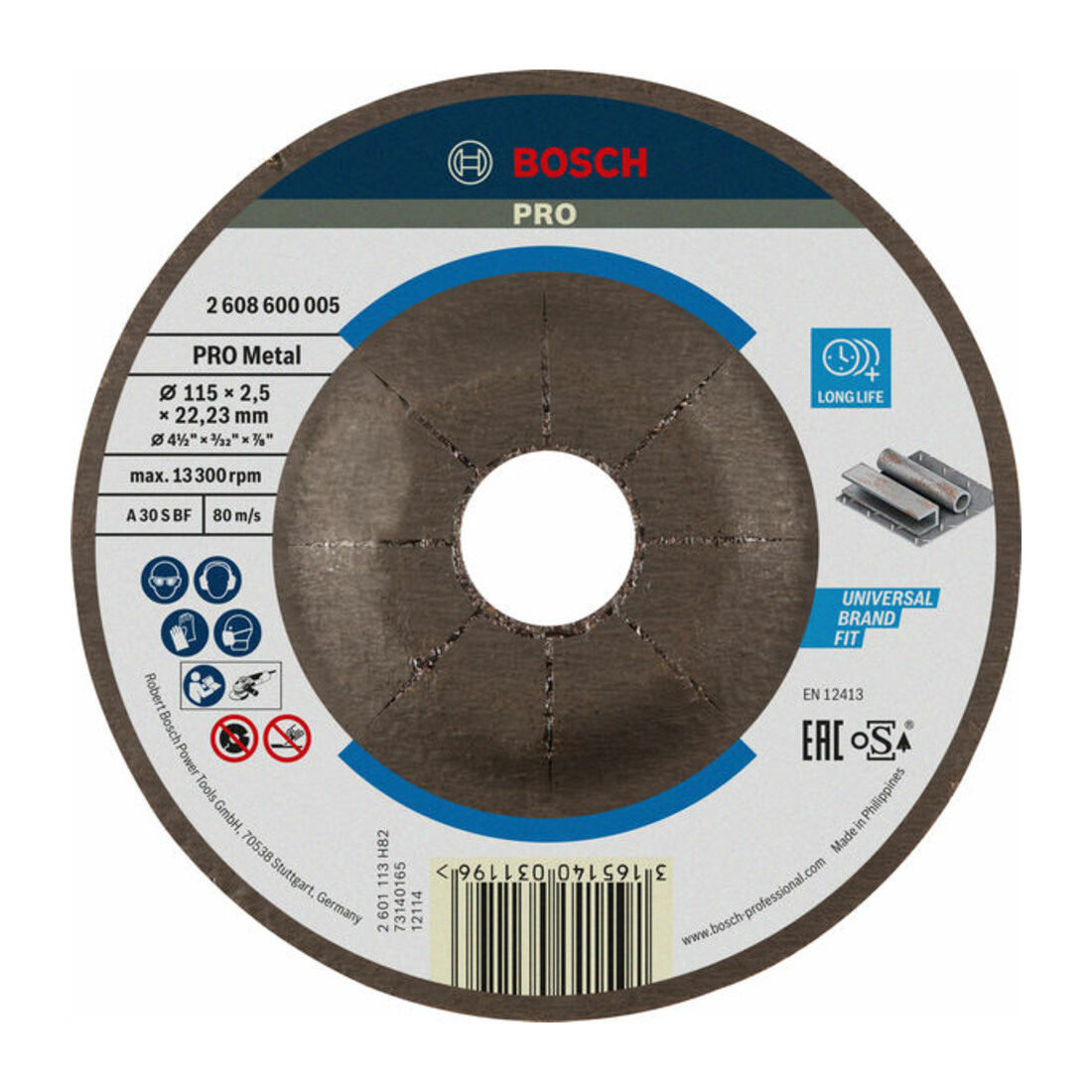 Disque de coupe Bosch coudé Expert pour Metal AS 30 S BF