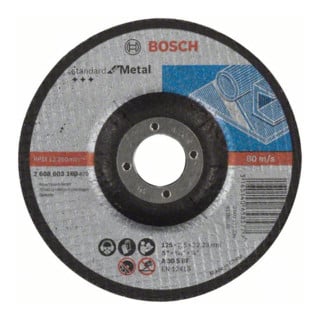 Roues de tronçonnage Bosch Standard pour le métal, coudées