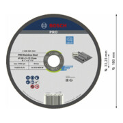 Molette de tronçonnage Bosch droite Expert pour Inox AS 30 S INOX BF 180 mm 3 mm-2