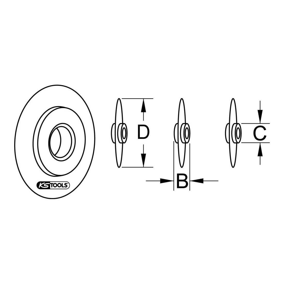 Molettes de rechange pour V2A, 20mm