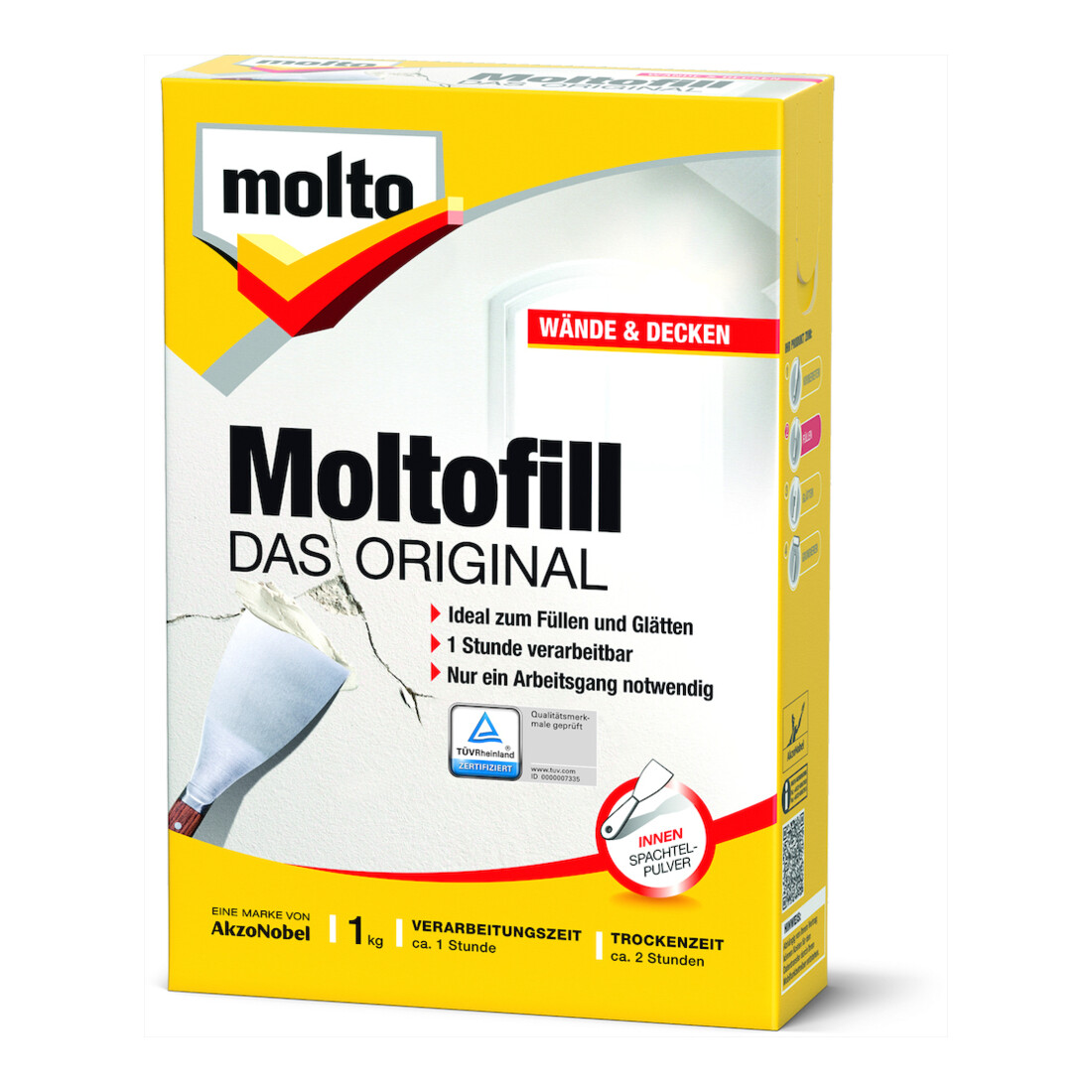 Moltofill DAS ORIGINAL Universelle Spachtelmasse 1 kg