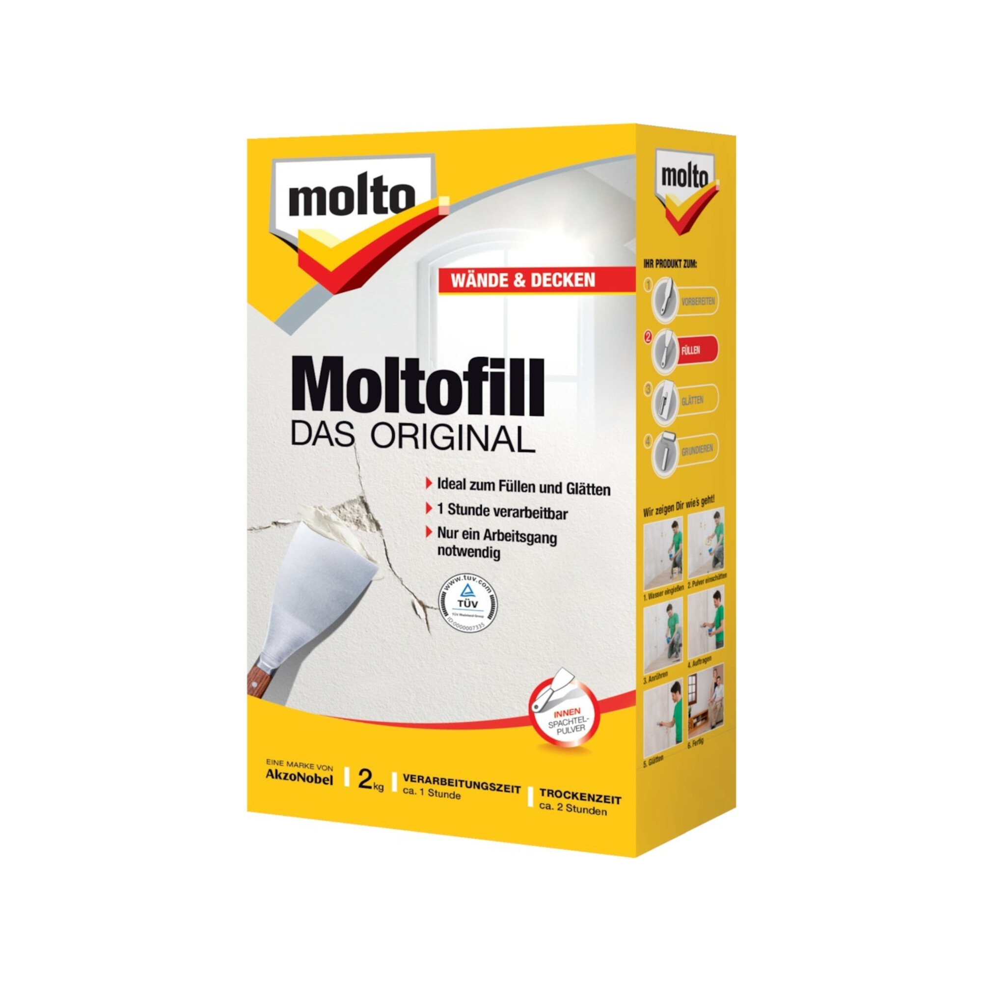 Moltofill DAS ORIGINAL Universelle Spachtelmasse 2 kg