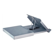 Monitorständer mit Konzepthalter B380xT247xH63mm silber-1