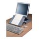 Monitorständer mit Konzepthalter B380xT247xH63mm silber