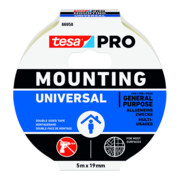 Montageband Mounting PRO Univ.66958 weiß L.5m B.19mm TESA