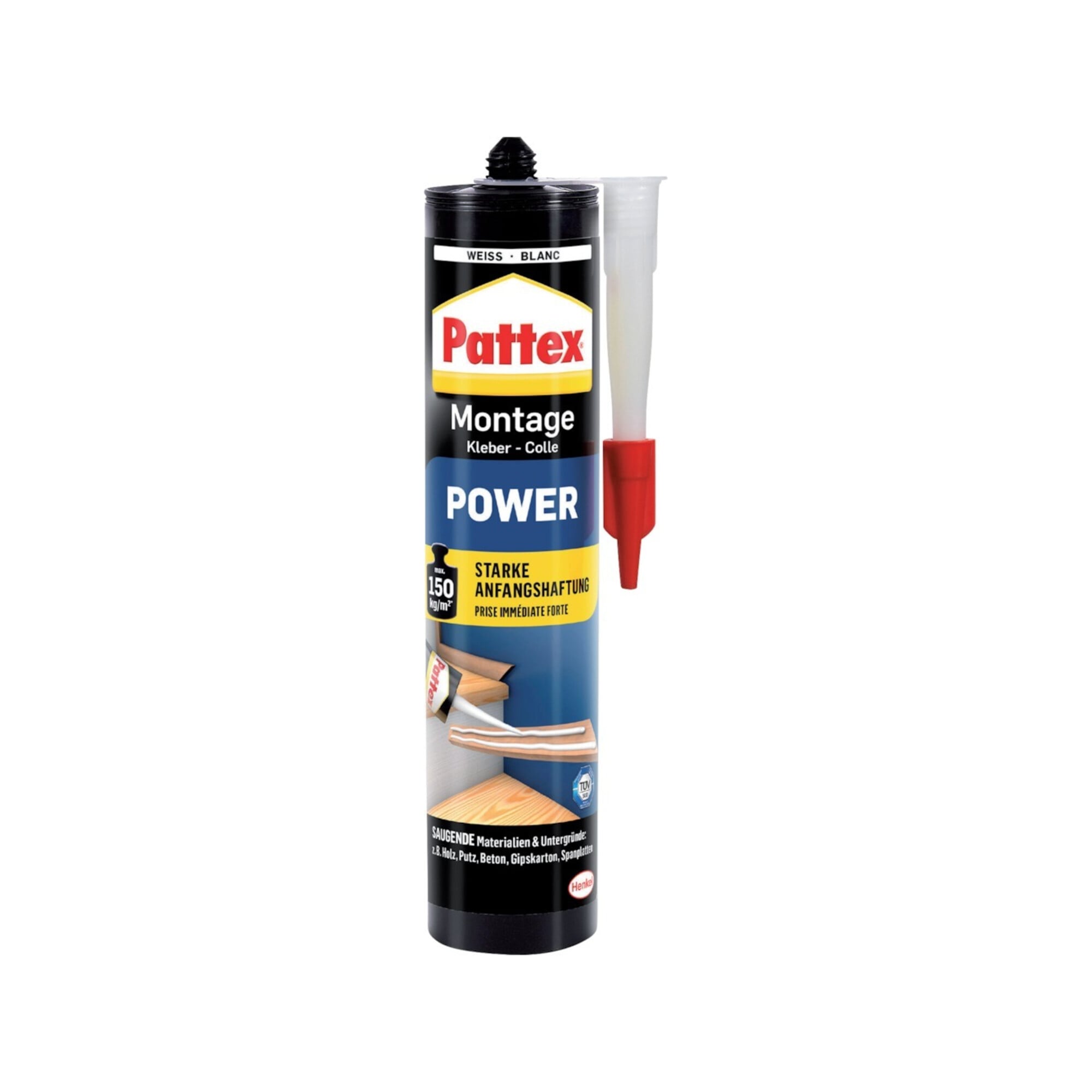 Montagekleber Mont. Power weiß 370 g Kartusche PATTEX ; Henkel