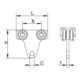Monture HELM 1110 1110 pour Pro 100 STA galvanisée, jaune 45 kg