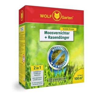 Moosvernichter + Engrais pour pelouse SW 100 3,5 kg