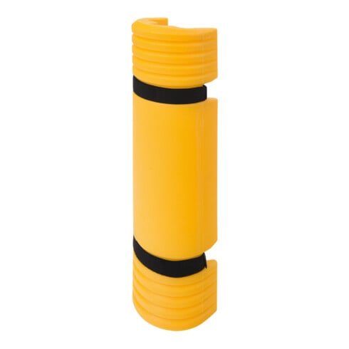Moravia Anfahrschutz-Element aus PE gelb 550 x 126 x 54 mm + 2 Klettbänder