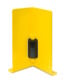 Moravia Anfahrschutz Winkel mit Leitrolle schwarz/gelb 400 x 160 x 6 mm