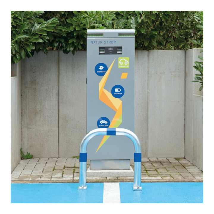MORAVIA Arceau de protection CITY grand 500 x 500 mm acier galvanisé bleu