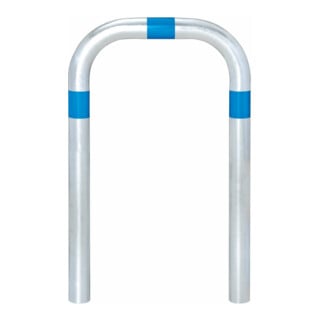 MORAVIA Arceau de protection CITY grand 800 × 500 mm acier galvanisé bleu