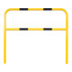 Moravia Arceau de protection intérieur noir/jaune 1300 × 1500 mm fixation murale avec douille galvanisée à chaud-1