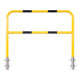 Moravia Arceau de protection intérieur noir/jaune 1300 × 1500 mm fixation murale avec douille galvanisée à chaud