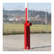 MORAVIA Armoire système COMPACT Contrepoids Poteau de support rouge-blanc 6500 mm