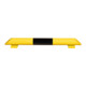 Moravia Barre de protection noire/jaune tube rond Ø 76 x 3,0 mm L 800 mm