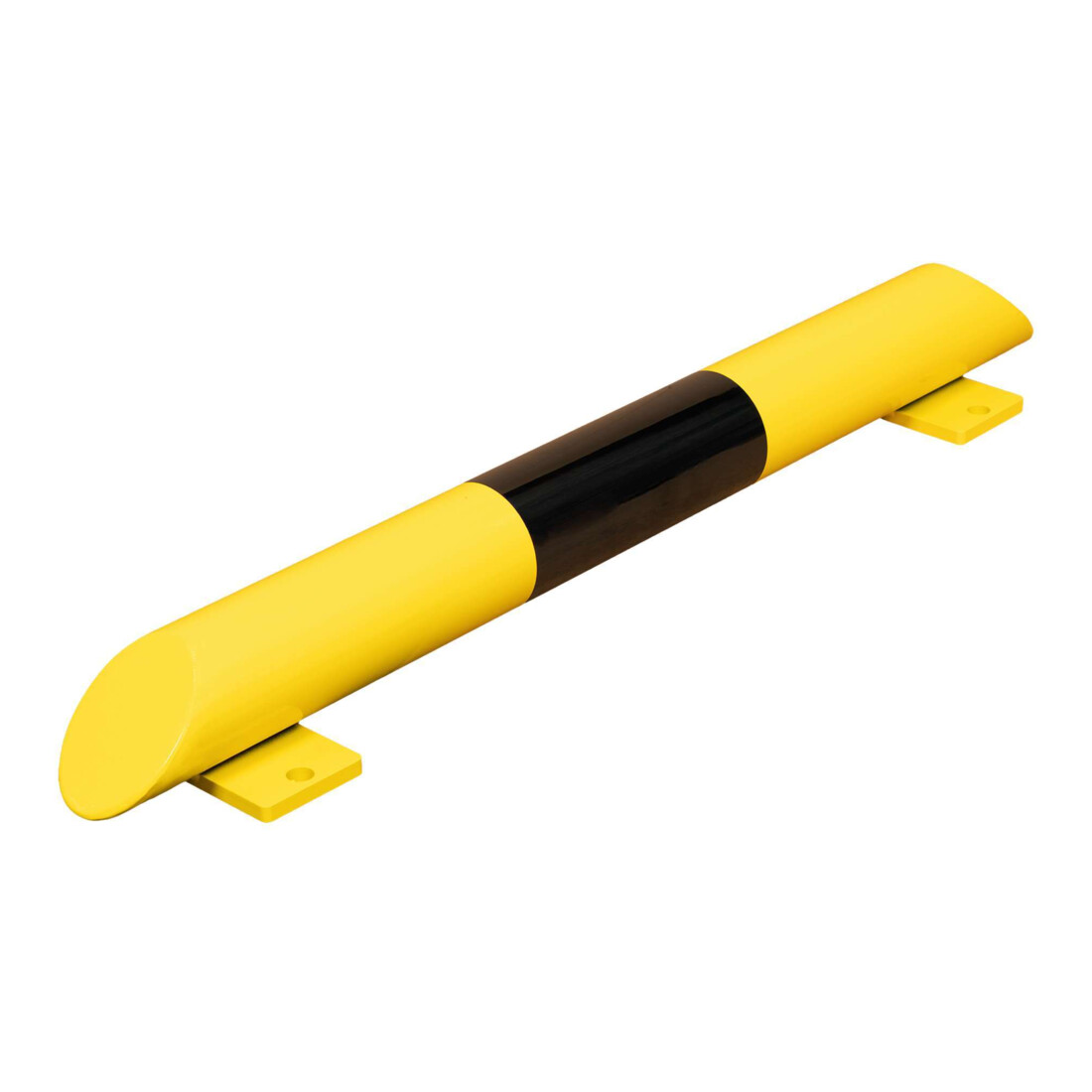 Poutre de protection pour vérin Moravia noir/jaune tube rond jaune
