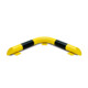 Moravia Barrière d’angle noir/jaune tube rond 76 x 3,0 mm côté 638 mm-3
