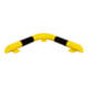 Moravia Barrière d’angle noir/jaune tube rond 76 x 3,0 mm côté 638 mm