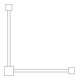 MORAVIA Barrière pivotante COMPACT horizontale, cylindre rond 2500 mm rouge-blanc galvanisé