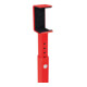MORAVIA Barrière pivotante COMPACT horizontale, cylindre rond 2500 mm rouge-blanc galvanisé