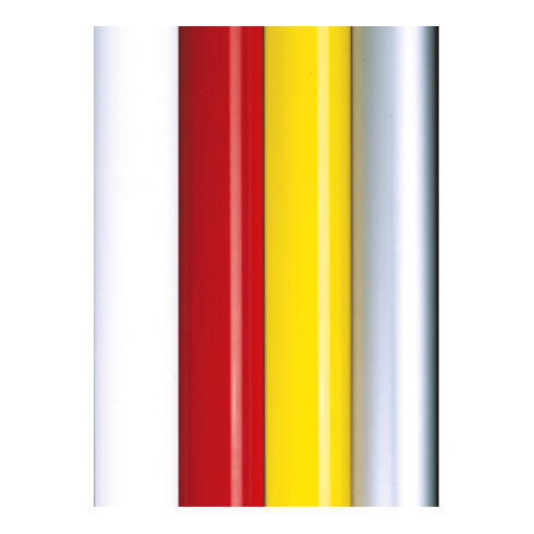 Moravia Poteau sangle alu jaune noir/jaune bande hachurée L 3000 mm, 60 × 895 mm
