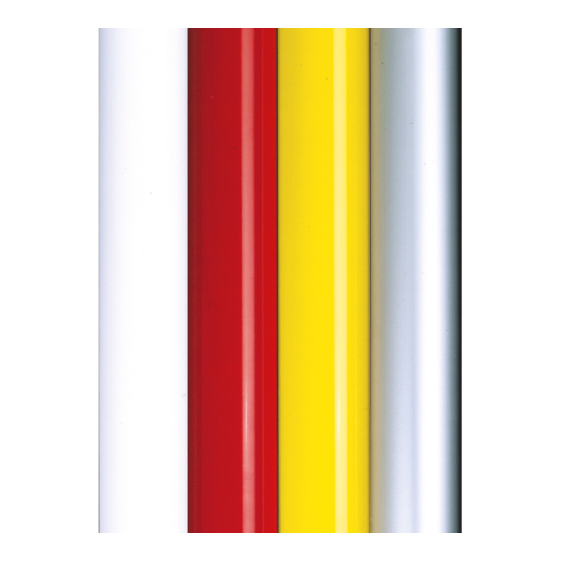 Moravia Poteau sangle alu jaune noir/jaune bande hachurée L 3000 mm, 60 × 895 mm