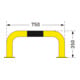 Moravia Black Bull Protection anti-chocs intérieur 350 × 750 mm à cheviller