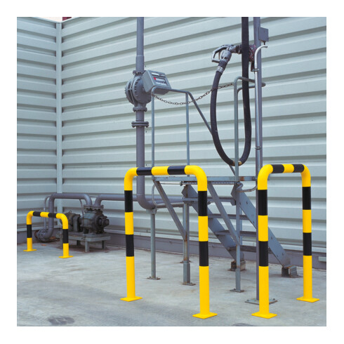 Moravia Black Bull Protection anti-chocs tube rond 76 x 3 mm à cheviller intérieur 1200 x 1000 mm