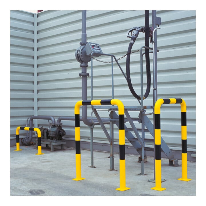 Moravia Black Bull Protection anti-chocs tube rond 76 x 3 mm à cheviller intérieur 1200 x 1000 mm