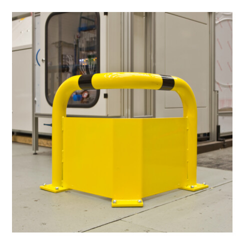 Moravia corner ram protection bracket Black Bull with underride protection for inside 600 mm 76 mm 3 mm