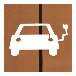 MORAVIA Bodenmarkierung Schablonensatz E-Parkplatz 1.000 x 700mm Spezialkarton verstärkt