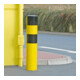 Moravia Bollard de protection XXL acier noir/jaune 273 × 1600 mm