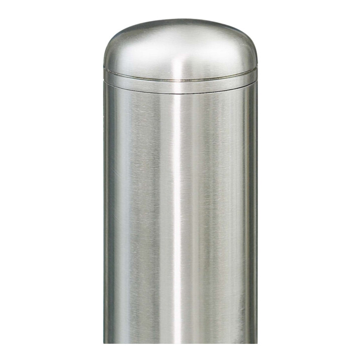 MORAVIA Bollard en acier inoxydable MILANO Ø 102 mm H 931 mm à cheviller avec platine de sol