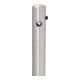 MORAVIA Bollard en acier inoxydable MILANO Ø 76 mm H 925 mm rabattable avec fermeture triangulaire