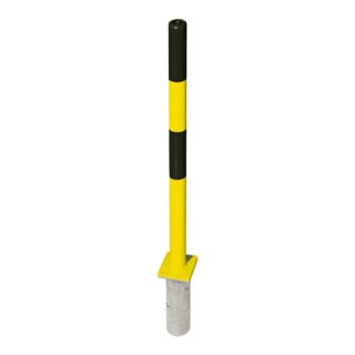 MORAVIA Borne de blocage PARAT B 60 x 1330 mm galvanisée feu jaune-noir