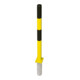 MORAVIA Borne de blocage PARAT B 76 x 1330 mm galvanisée à chaud jaune-noir à sceller dans le béton
