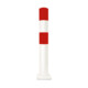 Moravia Borne de protection en acier rouge/blanc 159 × 1200 mm à cheviller-1