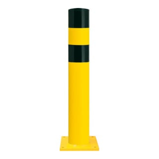 Moravia Borne de protection XL acier noir/jaune 194 × 1200 mm à cheviller