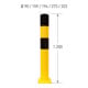 Moravia Borne de protection XL acier noir/jaune 194 × 1200 mm à cheviller