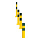 Moravia Borne de protection XL acier noir/jaune 194 × 1200 mm à cheviller-3