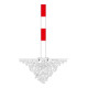 Moravia Borne escamotable MORION 90 Bp 2 fl rouge-blanc