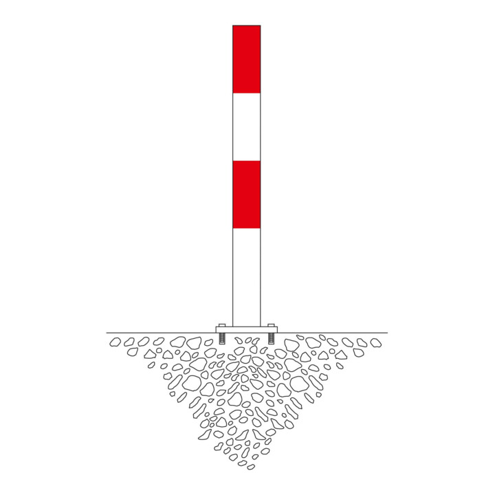 Moravia Borne escamotable MORION 90 Bp 2 fl rouge-blanc