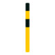 Moravia Bornes de protection en acier S noir/jaune 90 × 1600 mm-1